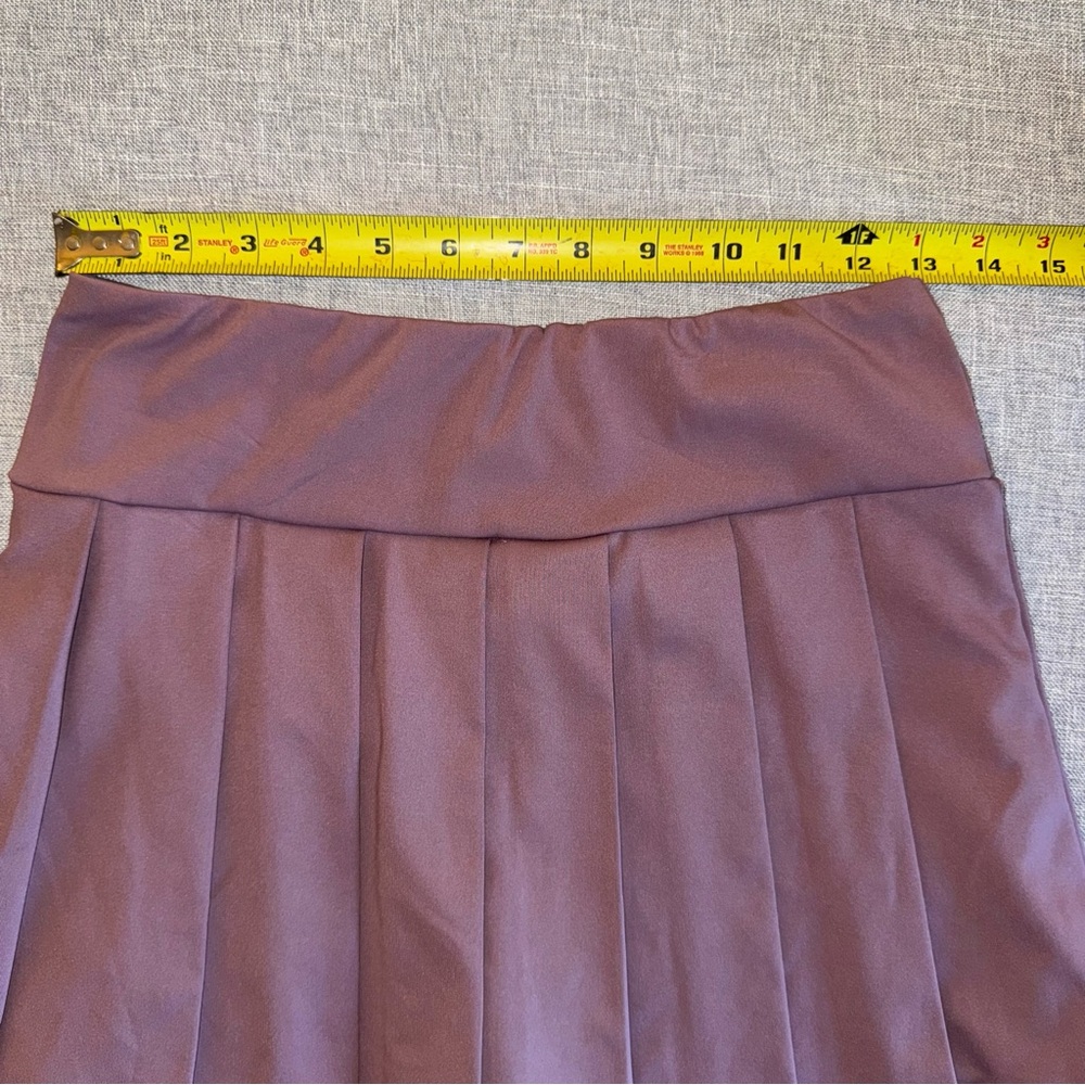 La Kottee Chic Mauve Skater Pleated Mini Skirt Skort - Picture 9 of 13